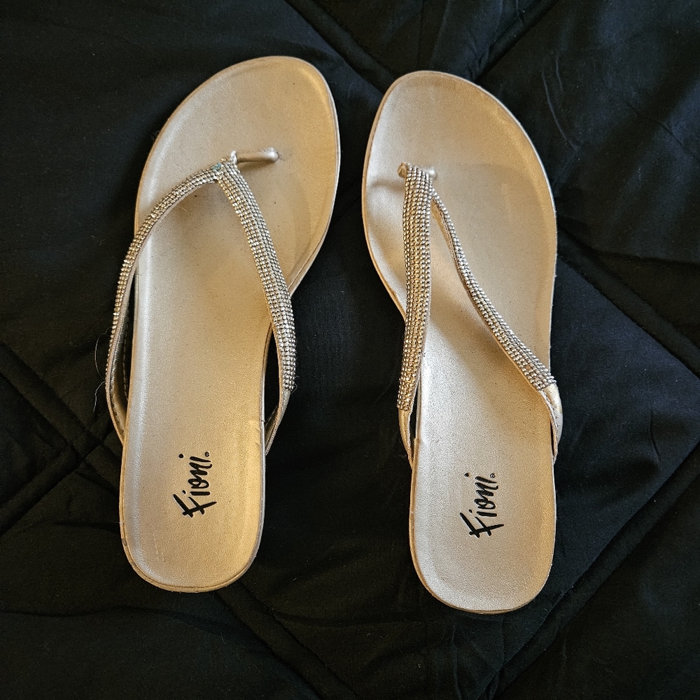 Gold heeled sandals
